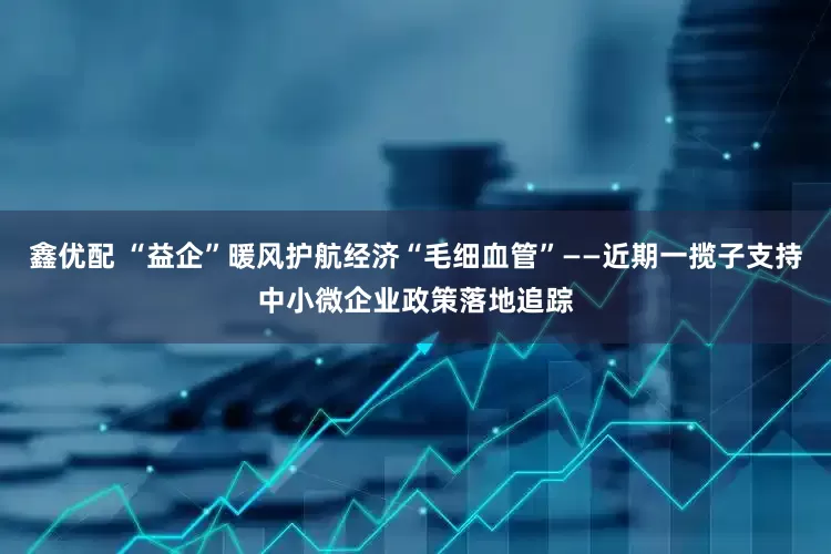 鑫优配 “益企”暖风护航经济“毛细血管”——近期一揽子支持中小微企业政策落地追踪