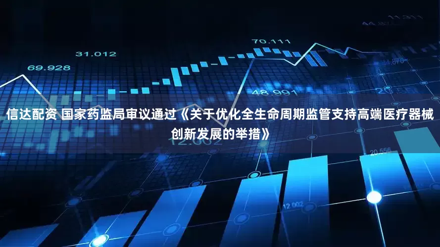 信达配资 国家药监局审议通过《关于优化全生命周期监管支持高端医疗器械创新发展的举措》