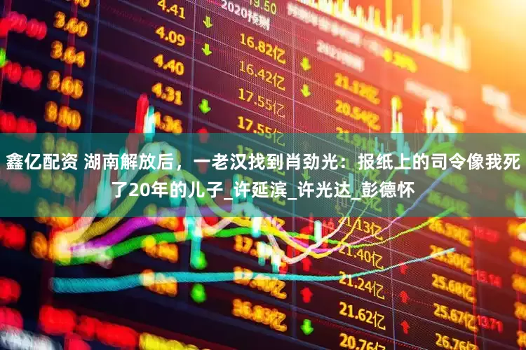 鑫亿配资 湖南解放后，一老汉找到肖劲光：报纸上的司令像我死了20年的儿子_许延滨_许光达_彭德怀